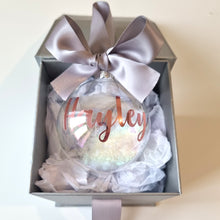 Load image into Gallery viewer, Customised Bauble with gift box
